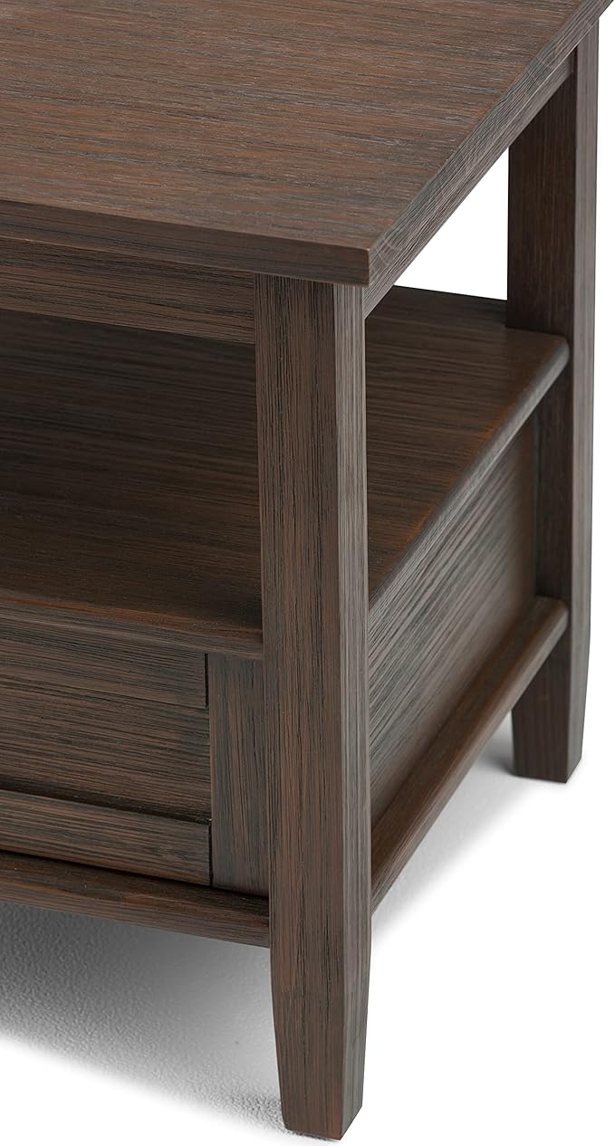 SIMPLIHOME Warm Shaker SOLID WOOD 20 inch Wide Rectangle Transitional End Side - Image 10