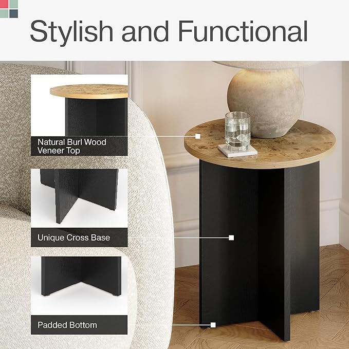 Round Accent Table for Living Room Furniture - Image 4