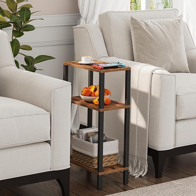 TUTOTAK Small Side Table, Narrow End Table, Skinny Sofa Table, Slim Nightstand - Image 5
