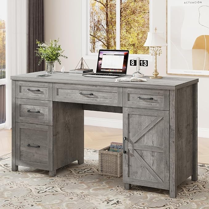 Farmhouse 61'' Executive Desk - Image 7