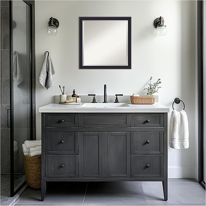 Amanti Art Black Bathroom Mirror - Image 4