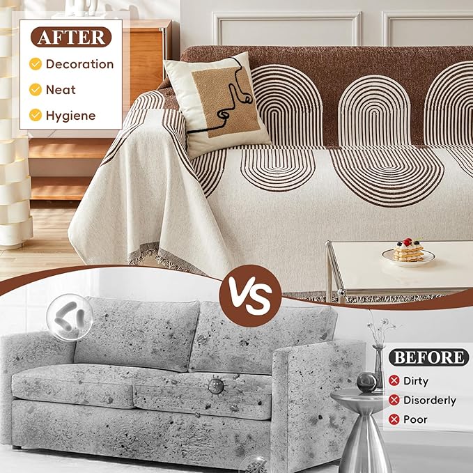 STACYPIK Boho Chenille Couch Cover - Image 7