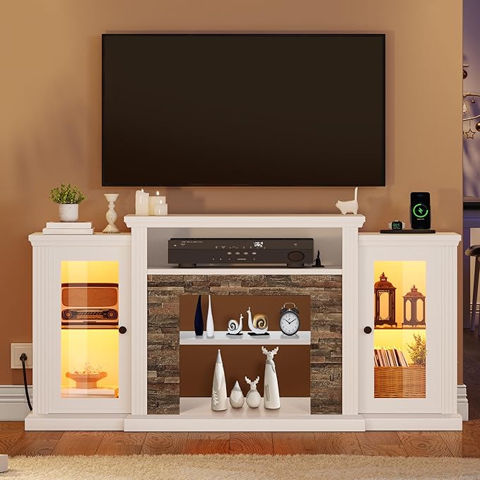 YITAHOME Modern TV Stand for 65 Inch TV, LED Entertainment Center - Image 7