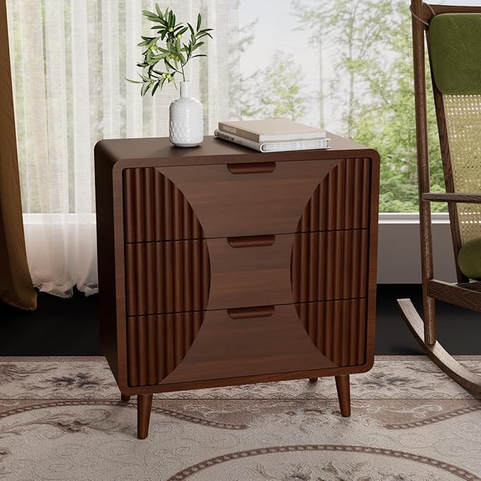 COSIEST Walnut Accent Cabinet - Image 4