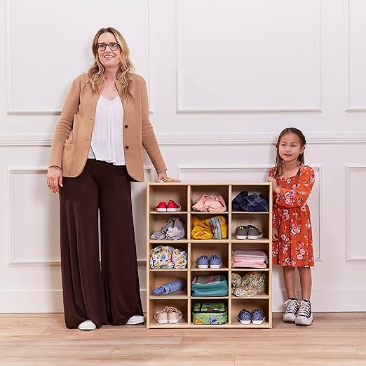 ECR4Kids Streamline 15 Cubby Tray Storage Cabinet, Classroom Furniture - Image 2