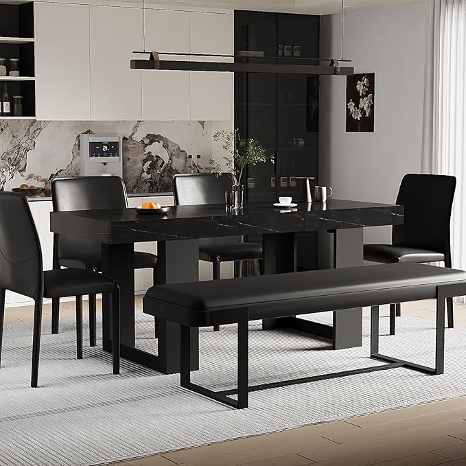 63"-78.74" Rectangular Extendable Dining Table - Image 3