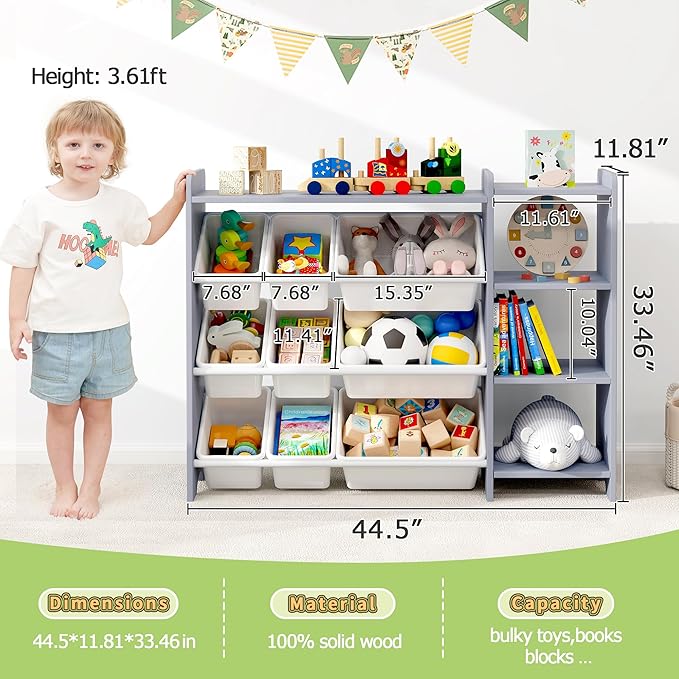 MallBest 4-Tier Kids' Toy Storage Organizer Shelf - Image 3