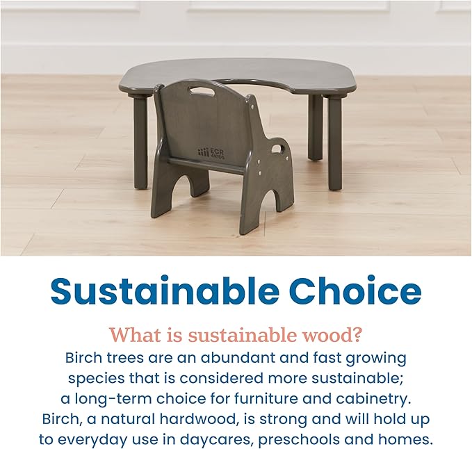 ECR4Kids Little Learner Table and Chair Set, Kids Furniture - Image 8