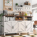 Buffet Sideboard with Storage Farmhouse with 4 Doors, Dining Room by KNOWORLD