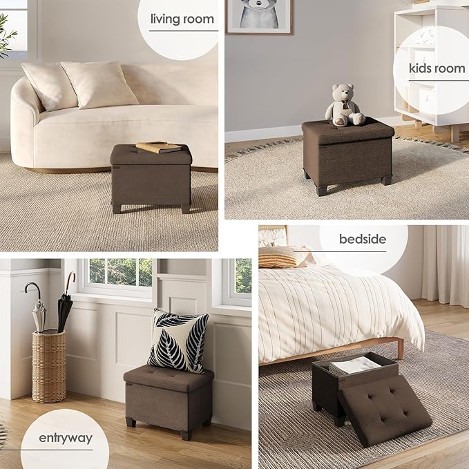 STORAGEBUD Storage Ottoman Cube - Image 4