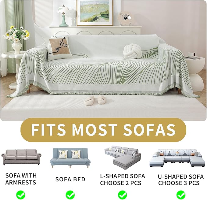 Non Slip Sofa Covers Couch Covers - Image 6