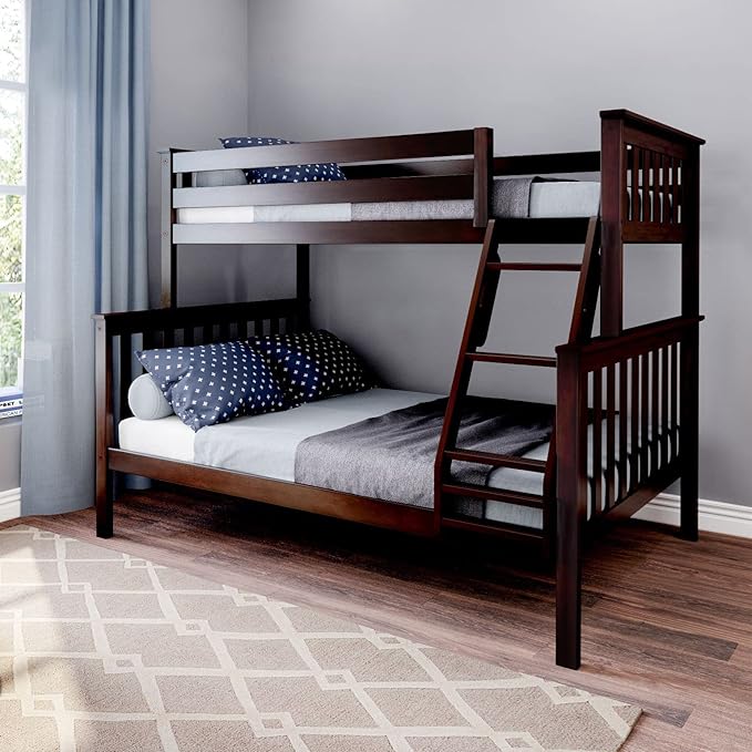 Max & Lily Bunk Bed Twin Over Full Size by MaxLily