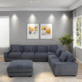 L Shaped Sectional Couches for Living Room, Stylish Sectional Loveseat Sofa by GlasFlength