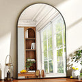 26"x38" Arched Wall Mirror for Bathroom, Living Room, Decorative Hanging Mirror by XRAMFY