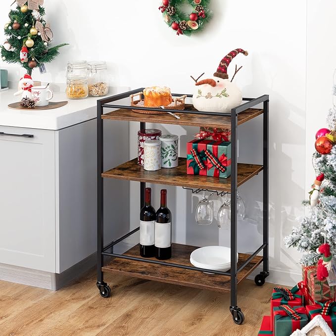 HOOBRO Bar Cart for The Home, Serving Cart - Image 6