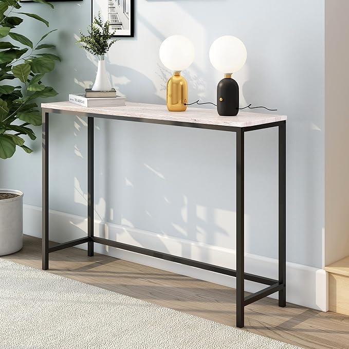 Console Table for Entryway Narrow Sofa Tables Entryway Table Rustic Narrow - Image 8