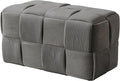 Ottoman Foot Rest Soft and Comfortable Ottoman Square Corduroy Woven Design by Cmishe