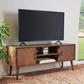 SAFAVIEH Sorrel TV Stand for up to 55" Flatscreen – Brown, 2 Doors by SAFAVIEH