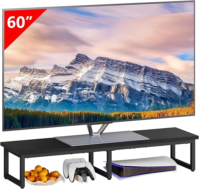 Clikuutory 45" Large TV Riser for 32-60 inch TVs, Tabletop Stand by Turnyourhouseintoahome