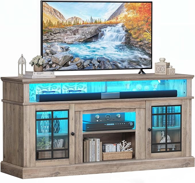 YITAHOME Modern TV Stand for 75 Inch TV, LED Entertainment Center - Image 7