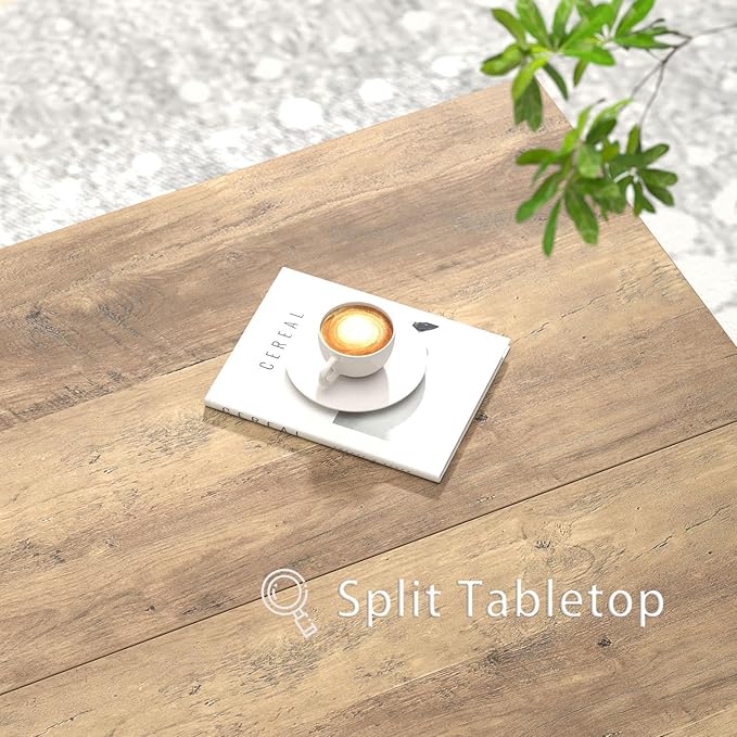 FOLUBAN Coffee Table, Modern Square Center Table - Image 4