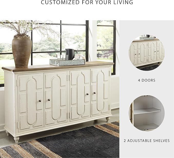 Signature Design by Ashley Roranville French Country Accent Cabinet or Server - Image 4