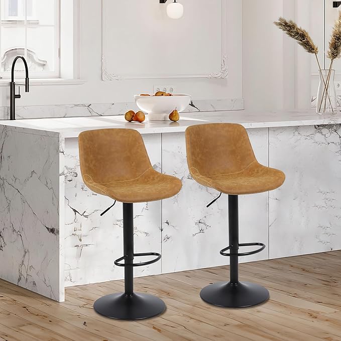 Bar Stools, Swivel Counter Height Barstools - Image 2