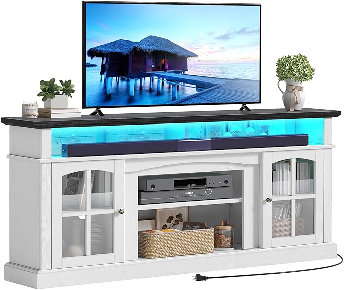 YITAHOME LED Farmhouse TV Stand - Image 7