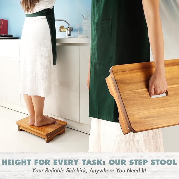 Wooden Step Stool, 3.5'' One Step Stool - Image 5