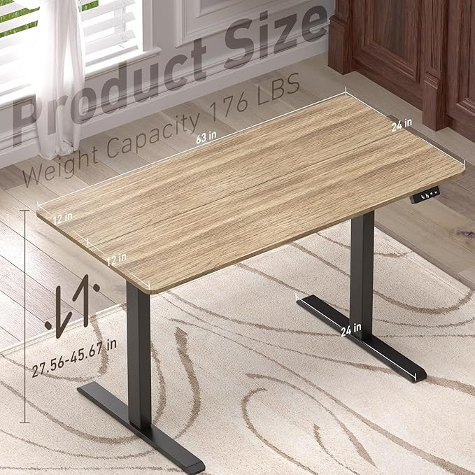 Ywin Electric Height Adjustable Standing Desk - Image 3