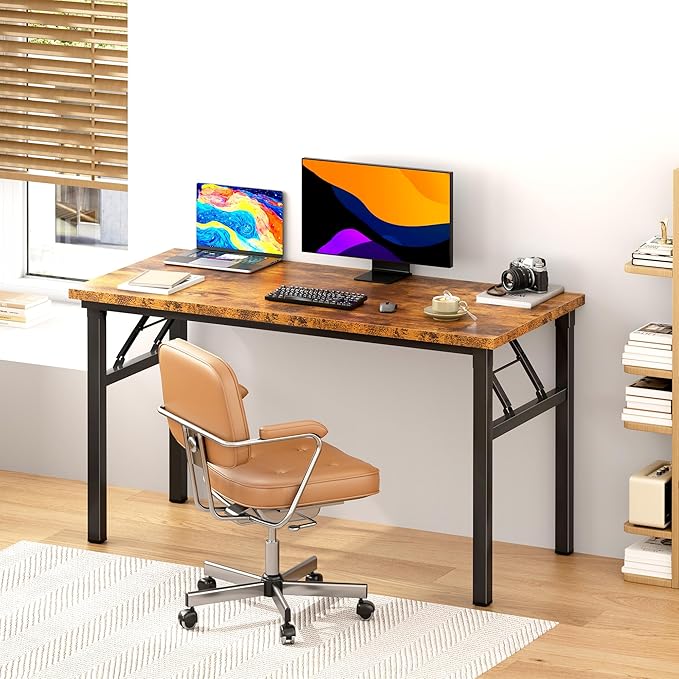 SDHYL 47 inchesNo Assembly Foldable Computer Desk - Image 4