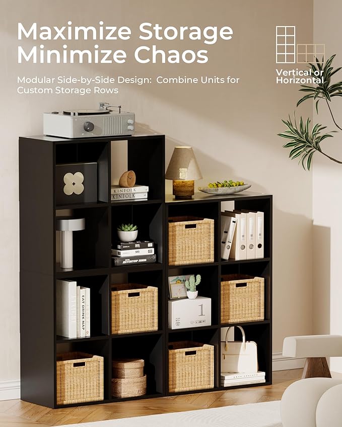GTPLAYER 8-Cube Storage Organizer, Fits 11" Bins, Vertical or Horizontal Use - Image 7
