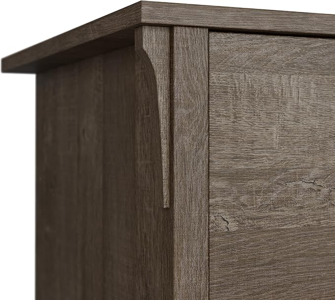 Bush Furniture Salinas 5 Shelf Bookcase in Ash Brown, Tall Bookshelf, Large - Image 5
