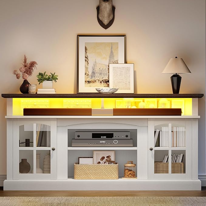 YITAHOME LED Farmhouse TV Stand - Image 6
