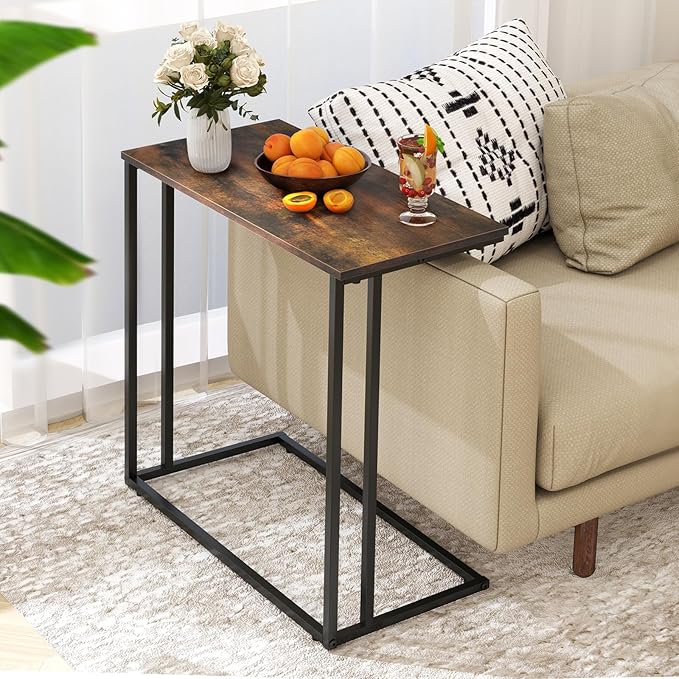 C-Shaped Side Table, Modern End Table - Image 2