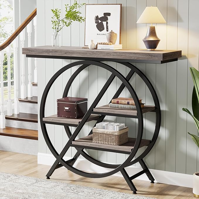 Tribesigns 40-Inch Console Table, 4-Tier Entryway Table - Image 3