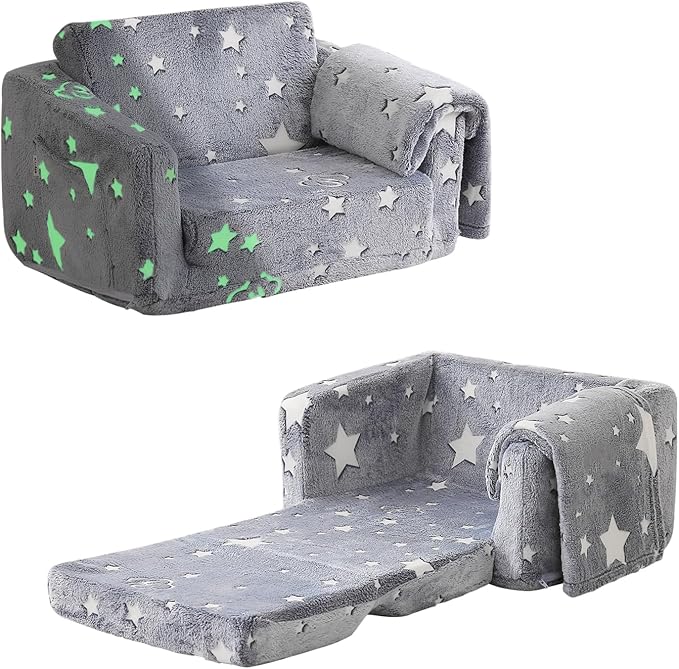 Kids Couch Fold Out, Foldable Toddler Couch by Kisdsa