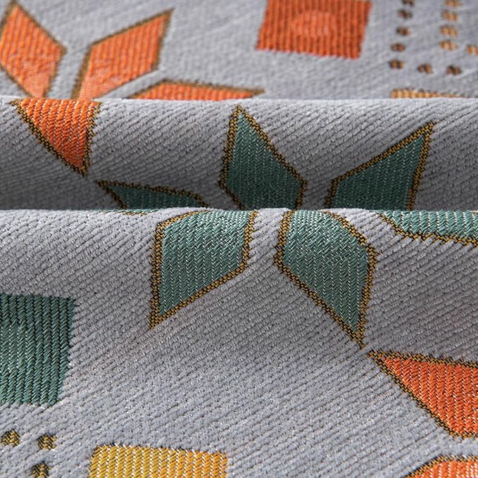 STACYPIK Boho Gray Jacquard Couch Cover, Sofa Cover - Image 6