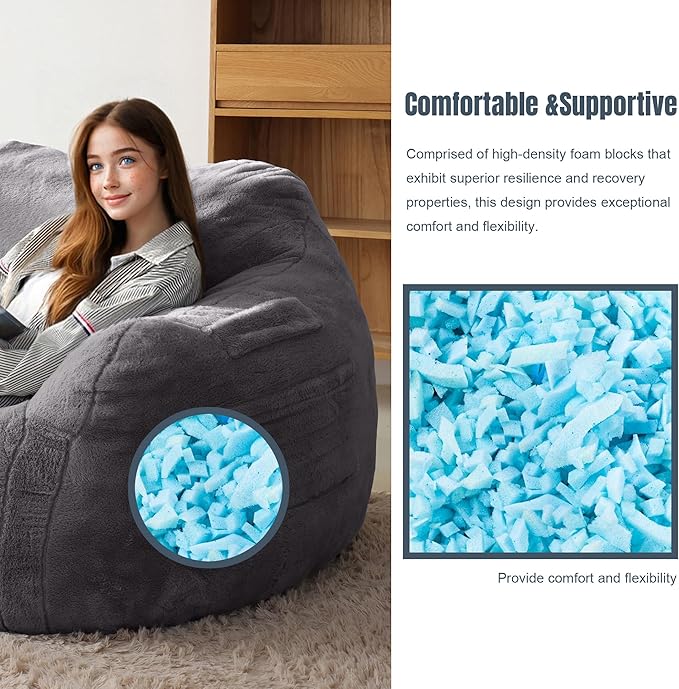Large Bean Bag Chairs for Adults - Image 8