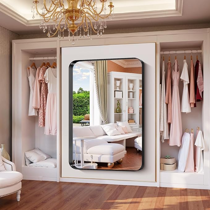 FORBATH 60x40 Inch Large Bathroom Mirror - Image 6
