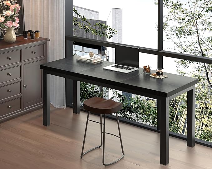 55.1 Inch Small Computer Desk, Home Office Desk, Modern Table - Image 2