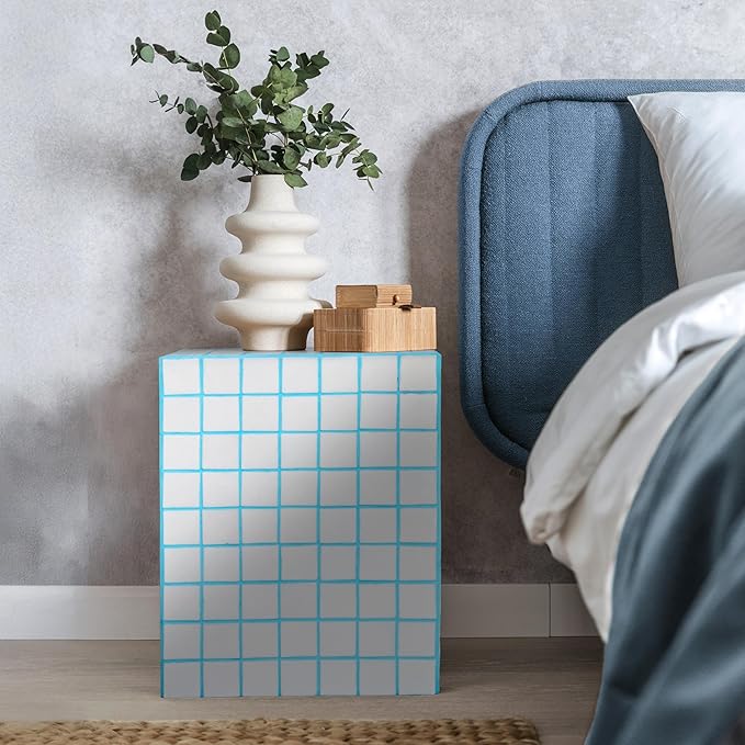 JONATHAN Y END2000E Callista 18" Modern Bohemian Ceramic Tiled Rectangle End - Image 2
