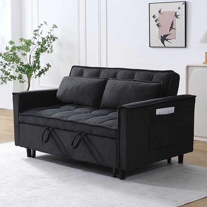 Ball & Cast Convertible Sleeper Sofa Bed, Convertible Pull Out Couch - Image 3
