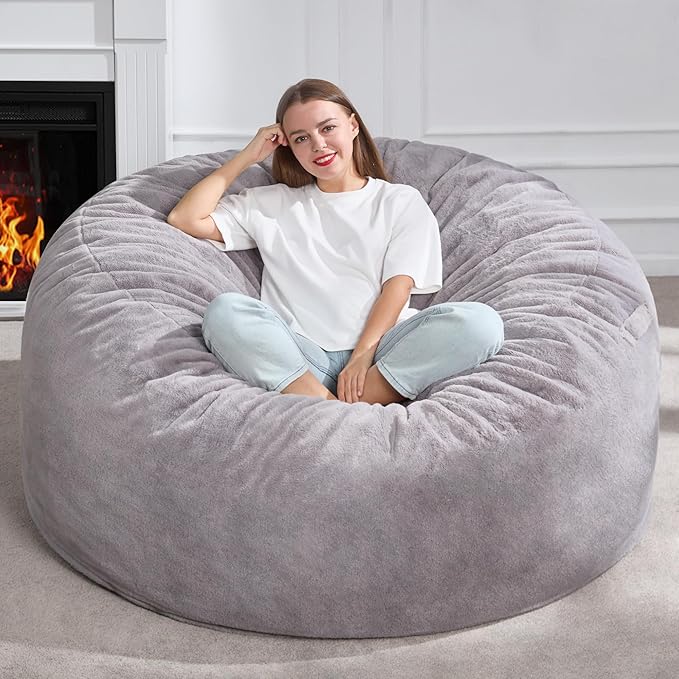 Hobestluk 5ft Bean Bag Chairs for Adults Large Beanbag Chair by YourHomeDeservesMore