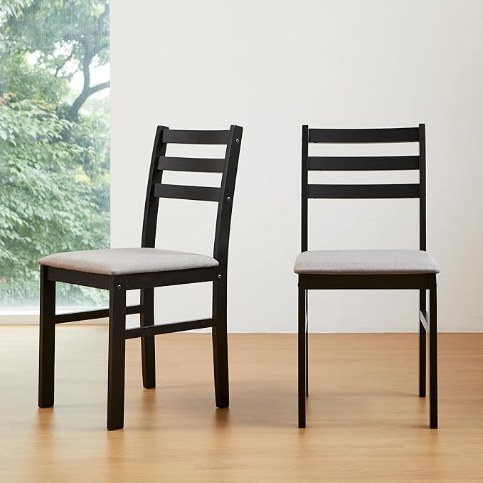 Livinia Seattle Modern Farmhouse Kitchen Dining Room Chair Set of 4, Solid Wood - Image 7