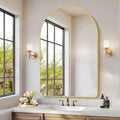 Arched Bathroom Mirror, Wall Mounted Mirror, Living Room, Vertically Hanging by GLASHOM
