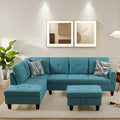 NAYSAYE Sectional Couch with Ottoman Storage, L Shaped Couch Sofa Furniture Sets by NAYSAYE