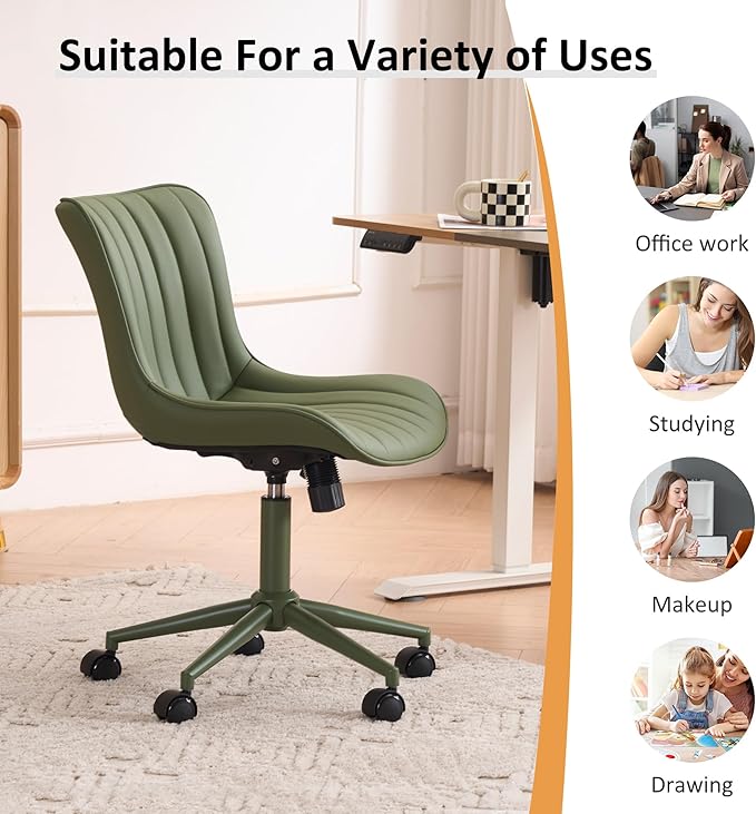 YOUNIKE Green Home Office Desk Chair - Image 8