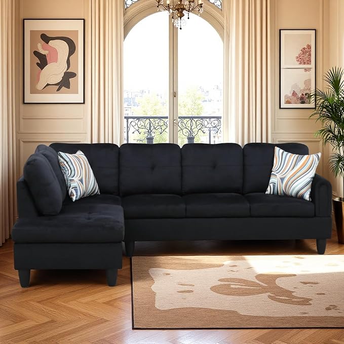 Modular L-Shaped Sectional Sofa, Modern Couches - Image 4
