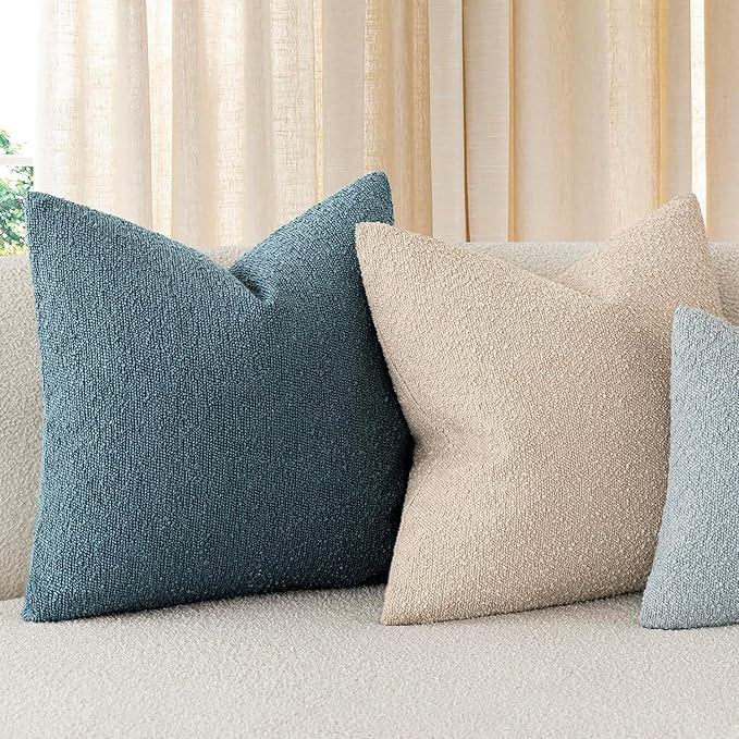 Foindtower Pack of 2, Decorative Textured Boucle Throw Pillow Covers Accent - Image 7